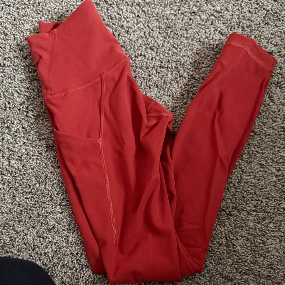 lululemon athletica Red Leggings